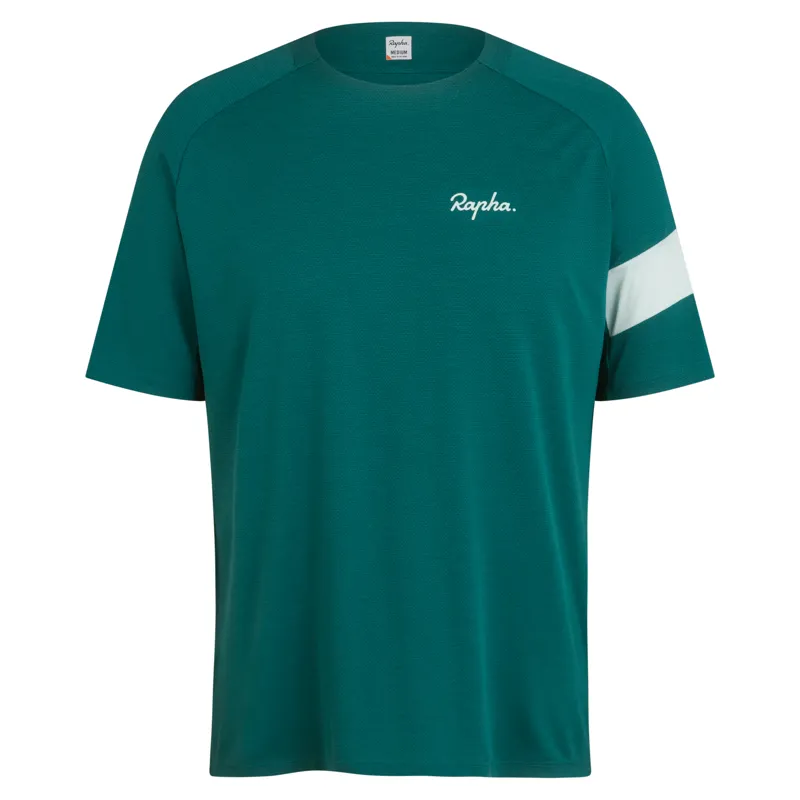 Rapha Trail Technical T Shirt in Blue Green